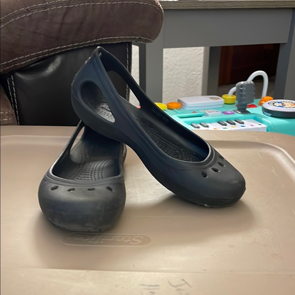 CROCS Black Flats Comfortable Loafers